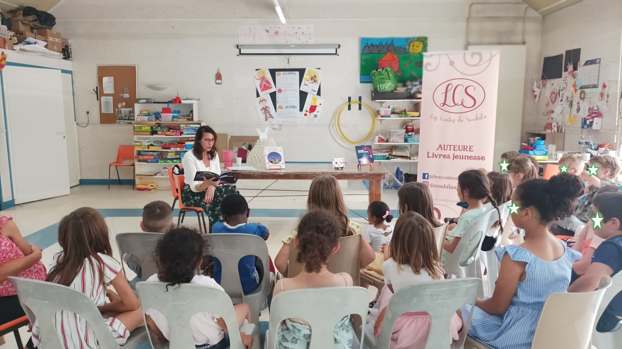 Rencontre à Villeneuve-La-Guyard dans une école primaire